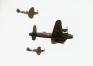 Lancaster, Spitfire, Hurricane